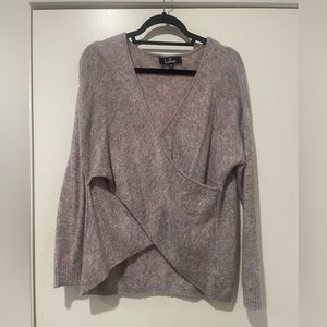Zaylee Lavender Multi Cross Front Sweater